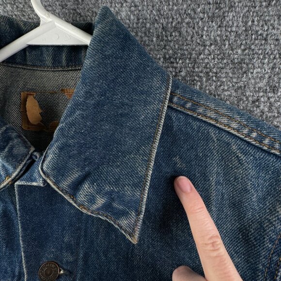 VTG LEVIS Trucker Jacket 70506-0216 Denim Type 3 USA Blue FACT. 527 Size 34 - Picture 15 of 16